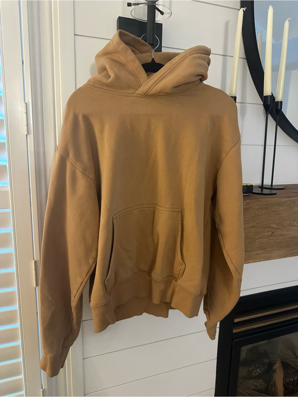 TNA COZY FLEECE Women's Hooded Pullover Sweatshirt - Tan